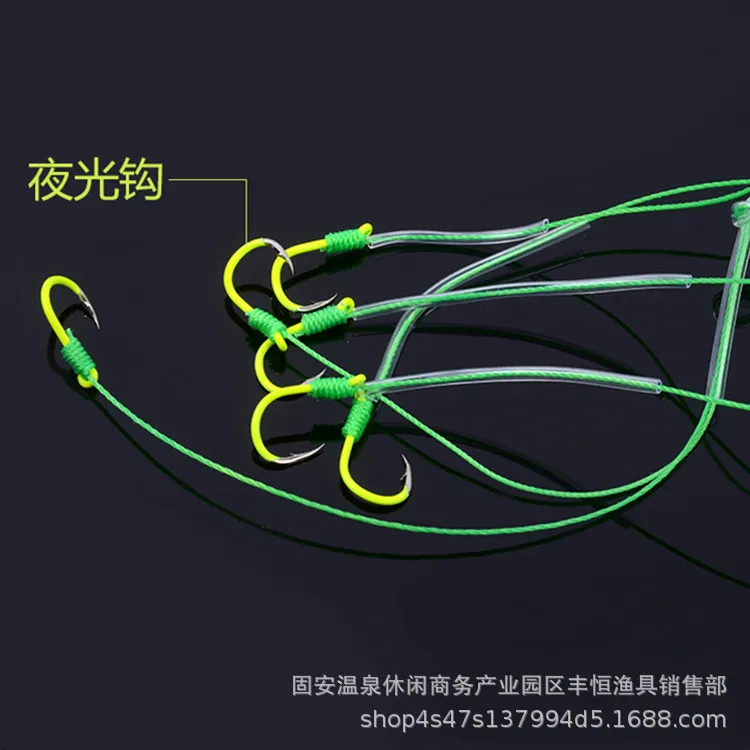 Ночной светильник Monster Bighead Carp Fishing Group Mine Fishing Cage Eagle Claw ISE Nigeria флуоресцентный крючок Monster exlosion Hook