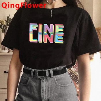 

Fine Line Harry Style Harajuku Tshirt Women Ullzang Funny Cartoon T-shirt Graphic Aesthetic T Shirt Streetwear Top Tees Female