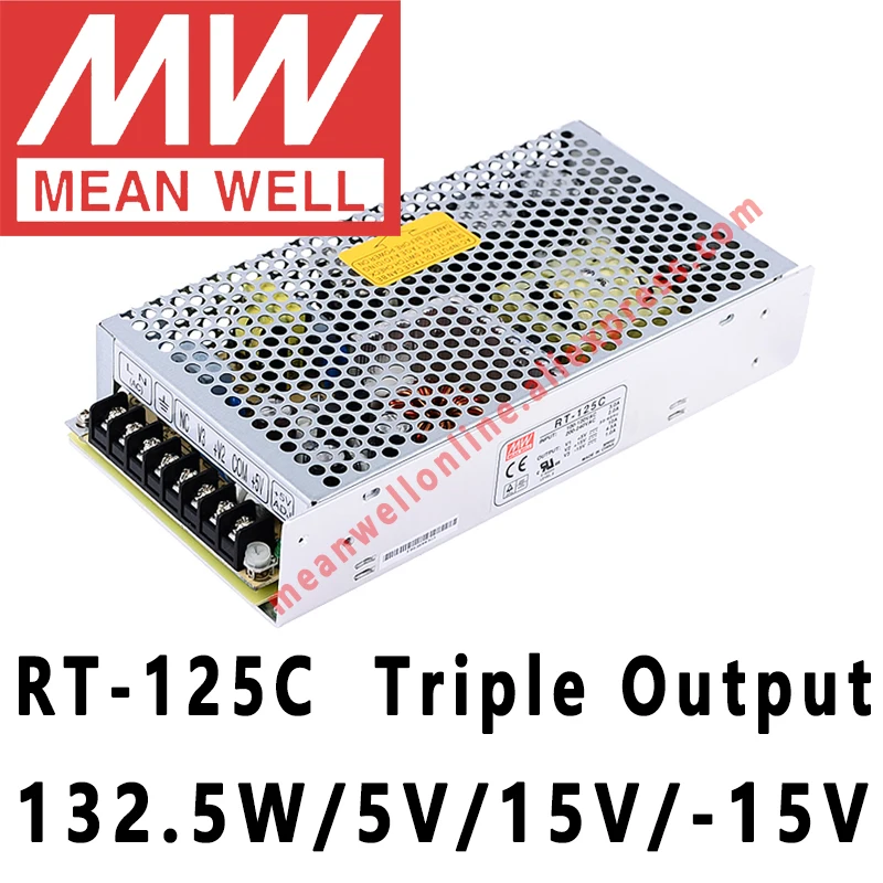 Mean Well RT-125 серии AC/DC 125 Вт тройной выход импульсный источник питания Интернет-магазин meanwell
