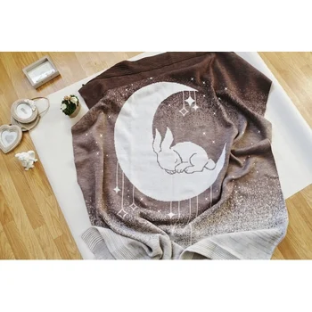 

Вязаный плед «Ночь» 110х170 см Пледы