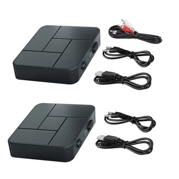 

Bluetooth 5.0 Receiver Transmitter 3.5mm AUX Jack RCA USB Dongle Stereo Wireless Adapter with Mic For Car TV PC Headphon