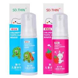 Children's Mousse Toothpaste Fluoride-free Anti-decayed Tooth-pressing Foam Toothpaste For Whitening Stain Removal Dental Care