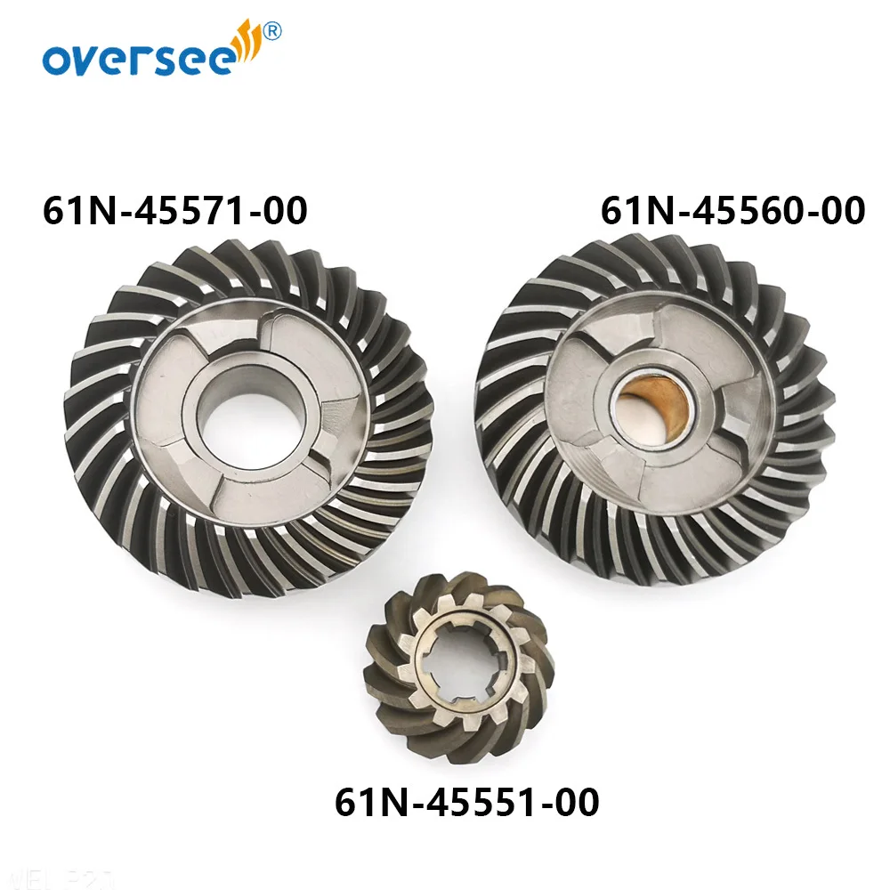 61N Outboard Engine Gear Kit For Yamaha Parsun 30HP 2 Stroke Outboard Engine 61N-45560, 61N-45570, 61N-45551 6h4 44352 impeller for yamaha outboard motor 2 stroke 25hp 30hp 40hp 50hp outboard engine 6h4 44352 00 parsun t40