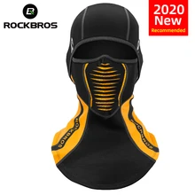 ROCKBROS maschera da sci scudo termico antivento sciarpe da Snowboard scaldacollo sport invernali copricapo passamontagna maschera da ciclismo