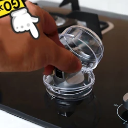 Couvercle de Protection pour bouton de cuisinière à gaz T5EC, 6 pièces, sécurité bébé, serrure de four, Protection infantile enfant, outil de Protection pour interrupteur de cuisine à domicile 