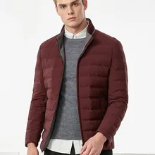 BOSIDENG, Зимний деловой Повседневный пуховик, мужской, стоячий воротник, зимняя теплая куртка, короткая верхняя одежда, B70141003