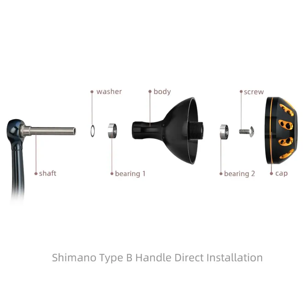 Gomexus Power Knob 45mm For Shimano Saragosa Stella SW Stradic FJ