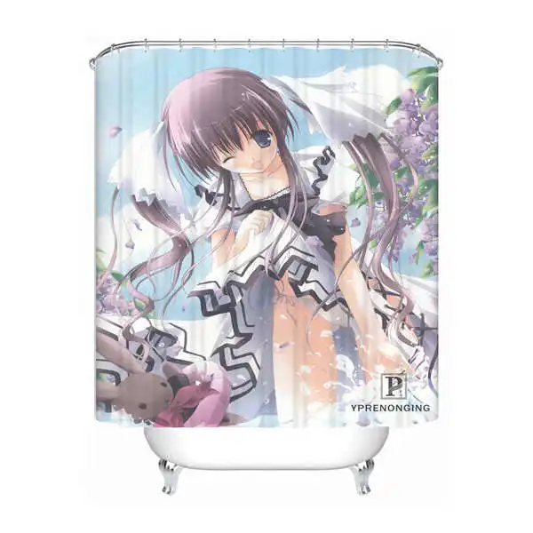 Shower Curtain Пользовательские лоли Nekomimi Водонепроницаемый душ Шторы Главная Ванна Ванная комната s крючки полиэфирной ткани Multi Sizes180509-02-144 - Цвет: Shower Curtain