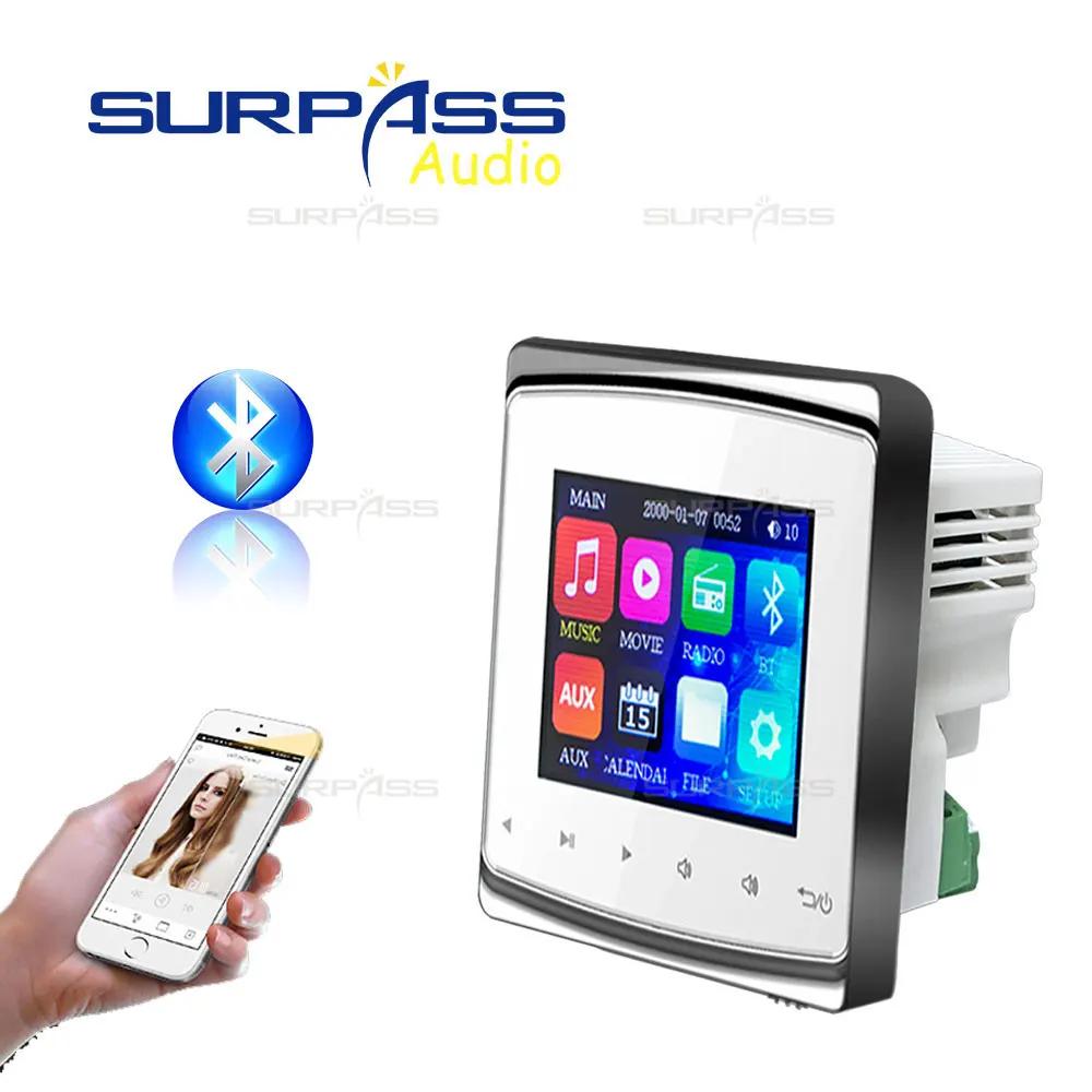 

Intelligent Muisc Player Host Wall Amplifier Smart Background Music Controller With Touch Button