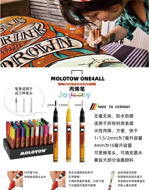 Molotow : One4All : 127HS : Acrylic Marker : Complete Kit : Set of 40