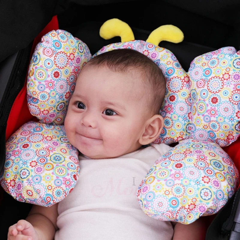 Child Car Safety Seat Head Fixing Auxiliary Pillow for Pram Interior