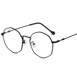 Новые анти-синие очки неправильный многоугольник очки Рамка ультрасветлые при миопии рамка