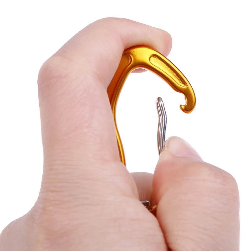 Rotatable Spinner Carabiner Swivel Carabiner Clip Small Wiregate Carabiner Rotational Hammock Clip Hook Climbing Accessory