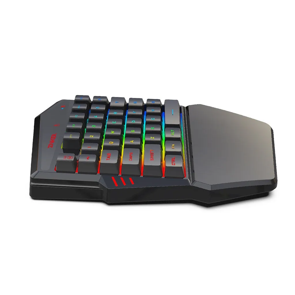 K99 эргономичная многоцветная подсветка с одной рукой игровая Blueteoth клавиатура+ Проводная мышь 2400 точек/дюйм для Windows Mac Os#20