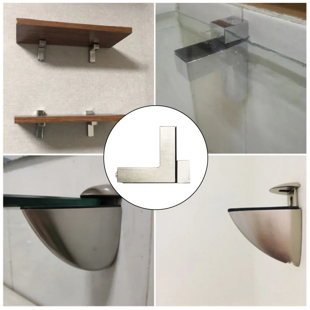 2 шт. F Тип угловой кронштейн деревянная доска DIY стеклянный зажим полки держатель регулируемые инструменты для дома аксессуары из цинкового сплава