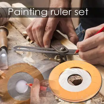 

Flexible Circle Drawing Tool Adjustable Rotary Drawing Circles Ruler For Designer Woodworker Round Measuring Woodworking Tool