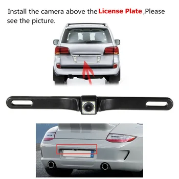 

Black Car Rearview Camera 170-Degree Reverse Parking Backup Power Cord