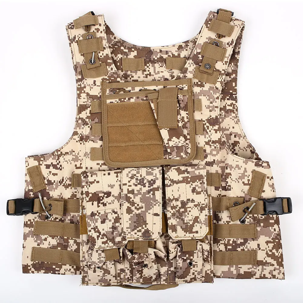 Tactical Vest Durable 3 Colors Nylon Combat Outdoor Protective Gear Field Survival Adventure Equipment Armed Forces Survive