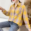 Elegant Design Style Plaid Shirt Women 2022 New Spring Autumn Casual Womens Blouses and Tops Ladies Loose Long Sleeve Blouse ► Photo 2/6