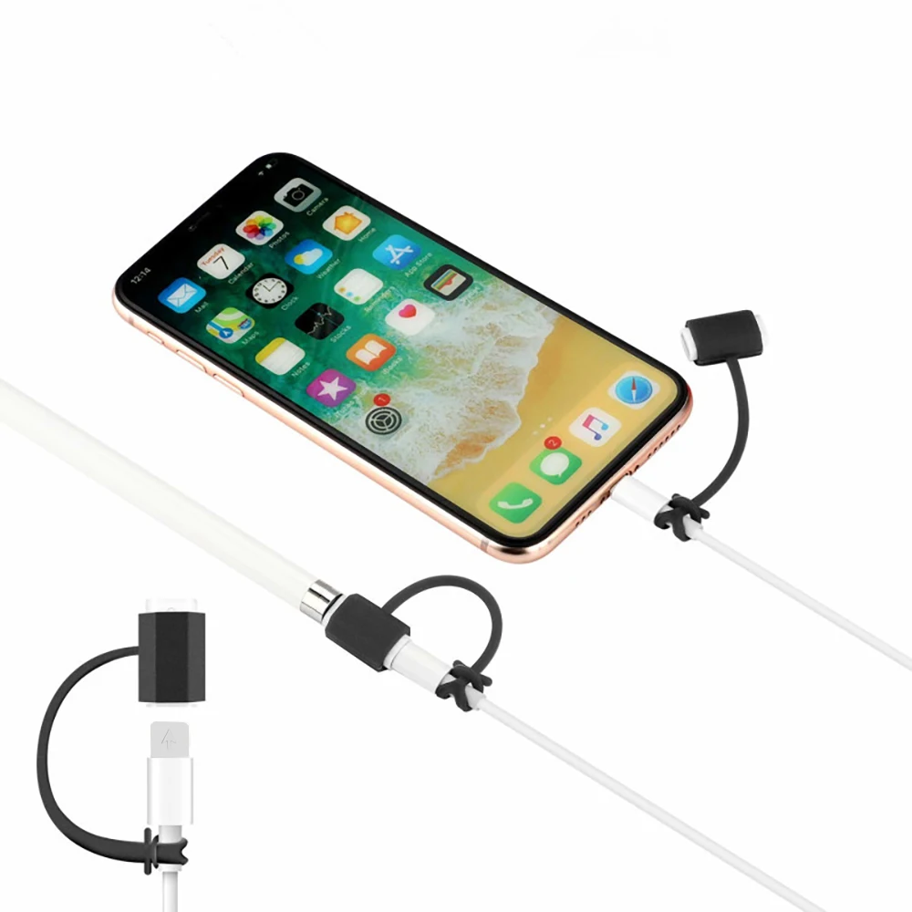 4 в 1 мягкий силиконовый чехол для Apple Pencil, 1 чехол для iPad, планшета, стилус, защитный чехол