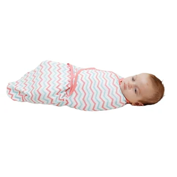 

100% Cotton Baby Swaddle Original Organic Infant Sleeping Bag with Cartoon Patterns for Girls Boys 0 To 2 Months