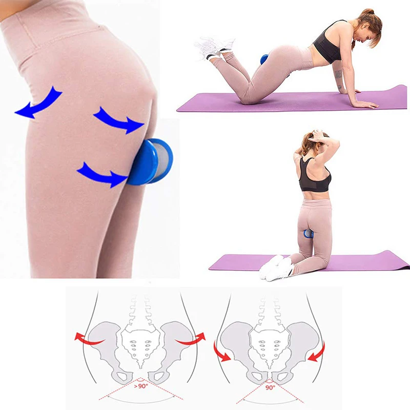 Adult female hip trainer plump sexy hips PVC+ steel clip pelvis bottom muscle training fitness equipment home