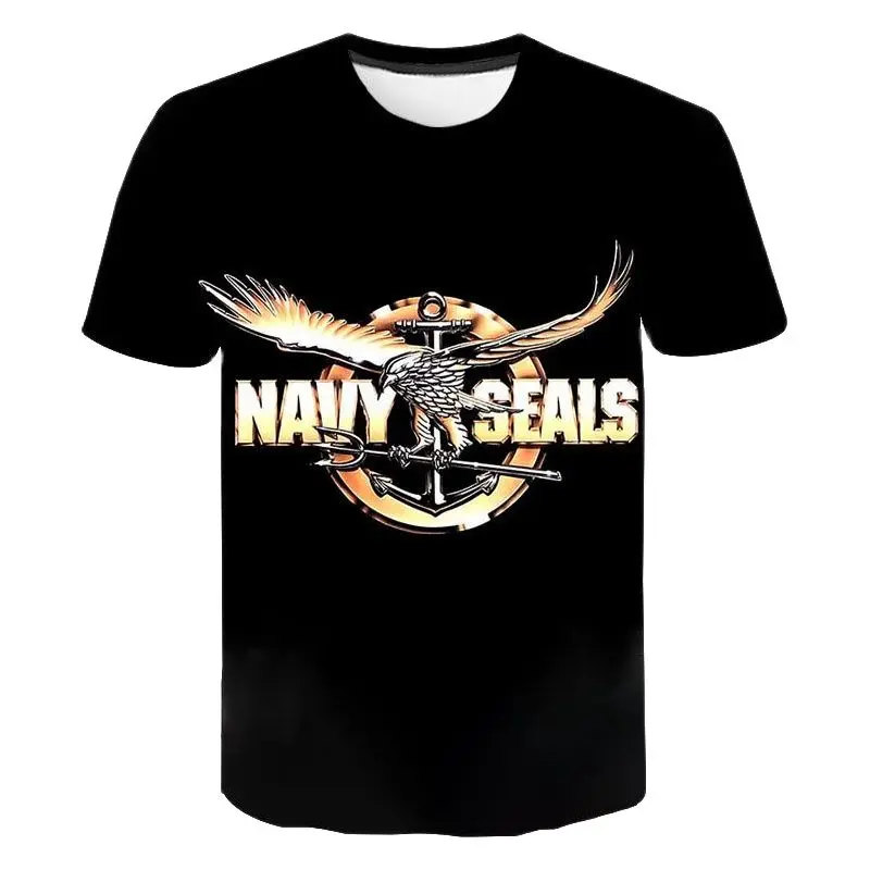 2021 Summer Short Sleeve Sweatshirts Cool Navy seal 3D Printed T Shirt Men Women Children Streetwear Tees Boy Girl Kids Tops Tee |