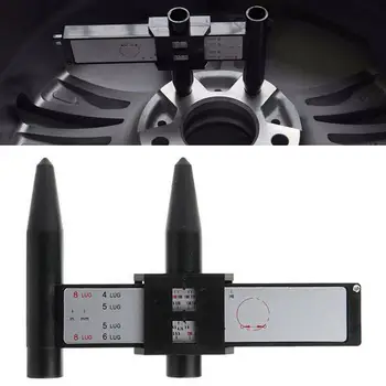 

4 5 6 8 Lugs PCD Ruler Rim Car Vehicle Wheel Pattern Bolts Measuring Gauge Tool Accessories Boutique car Sheet Metal Ruler