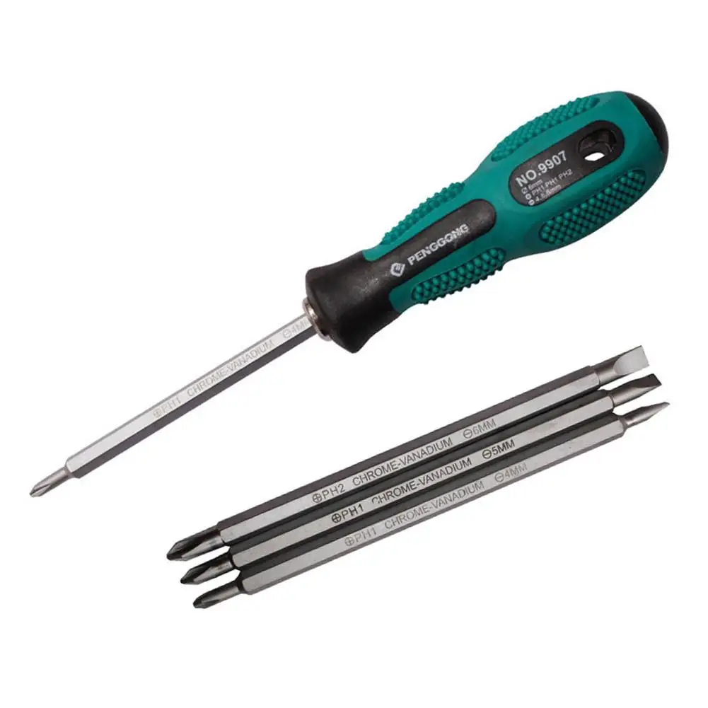 

3 in 1 Precision Double Cross Slotted Head Screwdrivers Bits Repair Hand Tool