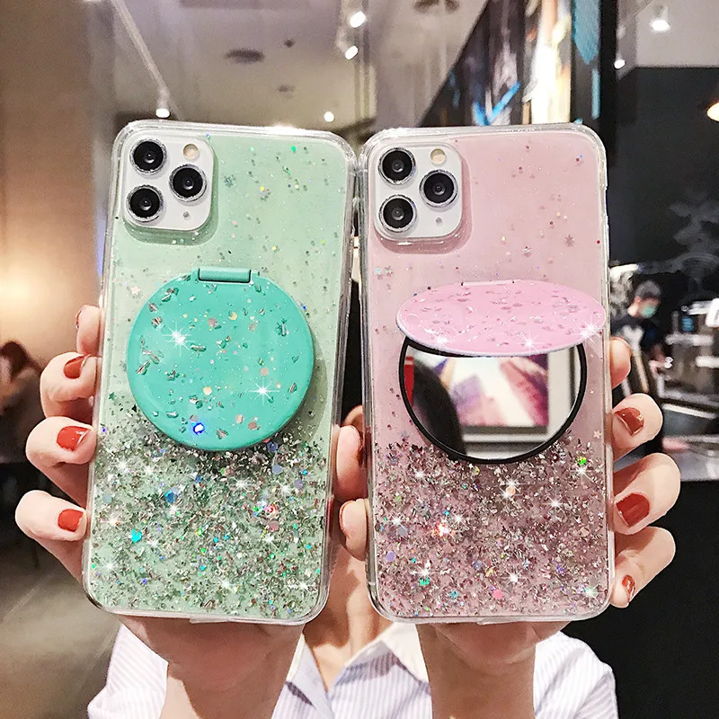 Модный 3D зеркальный чехол для телефона Блестящий Мягкий Huawei P40 P30 P20 Mate 30 20 20X Pro Lite