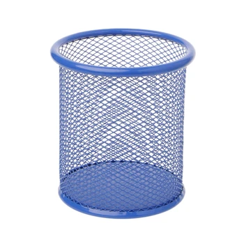 

Rectangular Mesh Style Metal Pencil Holder Organizer Desk Pen Containers LX9A