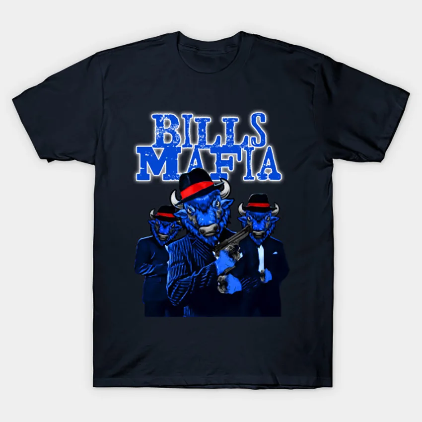 Банкноты футболка mafia buffalo bison Bills иллюстрация Спортивный футбол бандит банкноты мафия