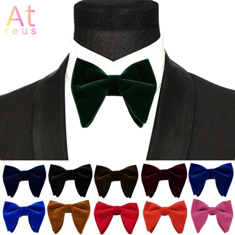 Father's Day Gift Planted Velvet Bowtie Women Men Groom Wedding Funeral
