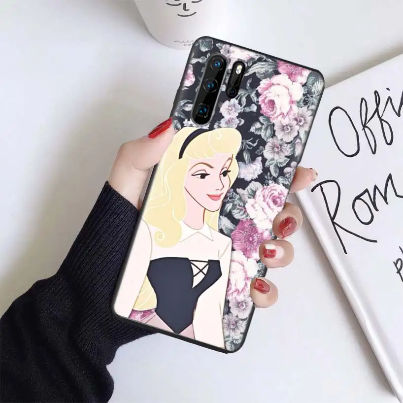 Черный чехол Disneys Princess Heart для huawei mate 30 20 10 P30 P20 P10 Pro Lite P Smart Z мягкий чехол для телефона - Цвет: BS239-2