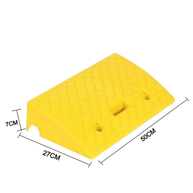 Plastic Non-Slip Slope Pad Convenience Store Entrance Step Pad Triangular Pad for Most Vehicles 15CM Building SuppliesHandling Ramps Garden Trolley Ramps Car Uphill Pad 