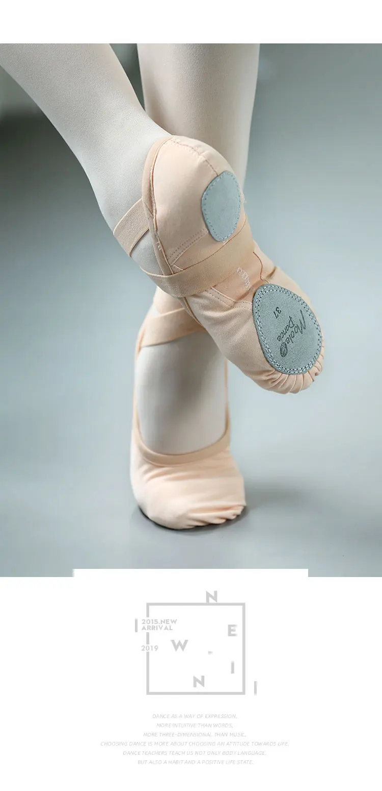 Новинка; цвет РОЗОВЫЙ, верблюжий; для детей и взрослых; профессиональные Балетные Танцевальные Кроссовки; женские туфли балерины с мягкой раздельной подошвой; Танцевальная обувь для танцев