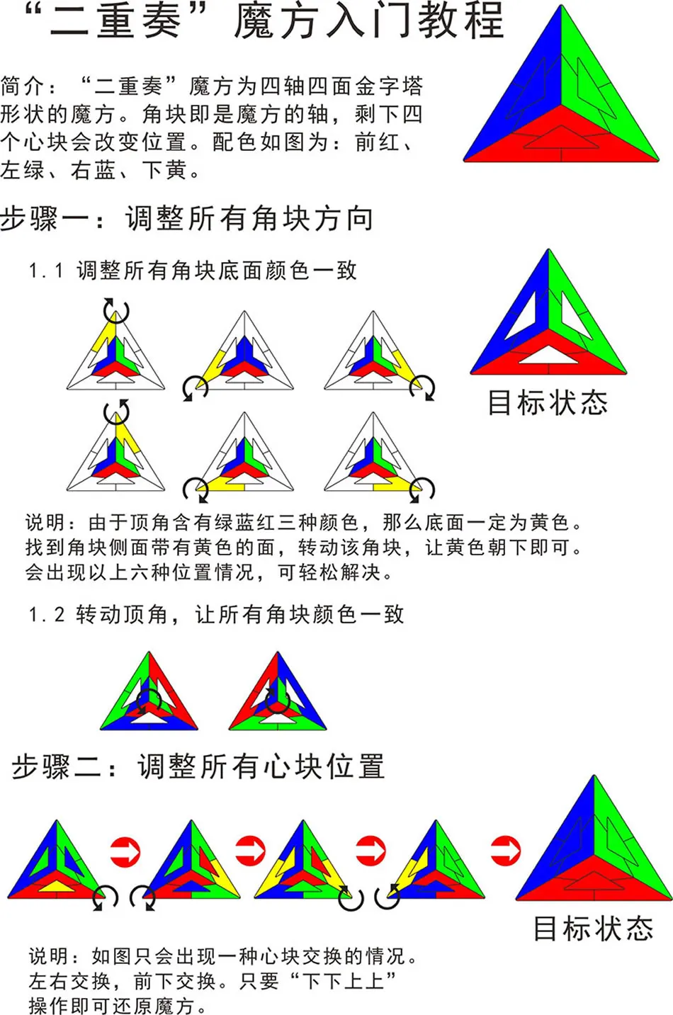 Высококачественный FanXin Duet Pyraminxeds Duo волшебный куб 3x3x3 Пирамида скоростная головоломка Рождественский подарок идеи детские игрушки