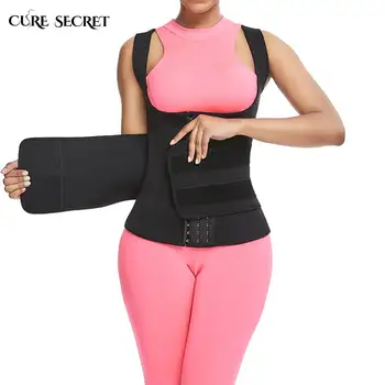

CURE SECRET Women Sauna Suit Neoprene Sweat Vest Waist Trainer Weight Loss Tummy Control Slimming Vest