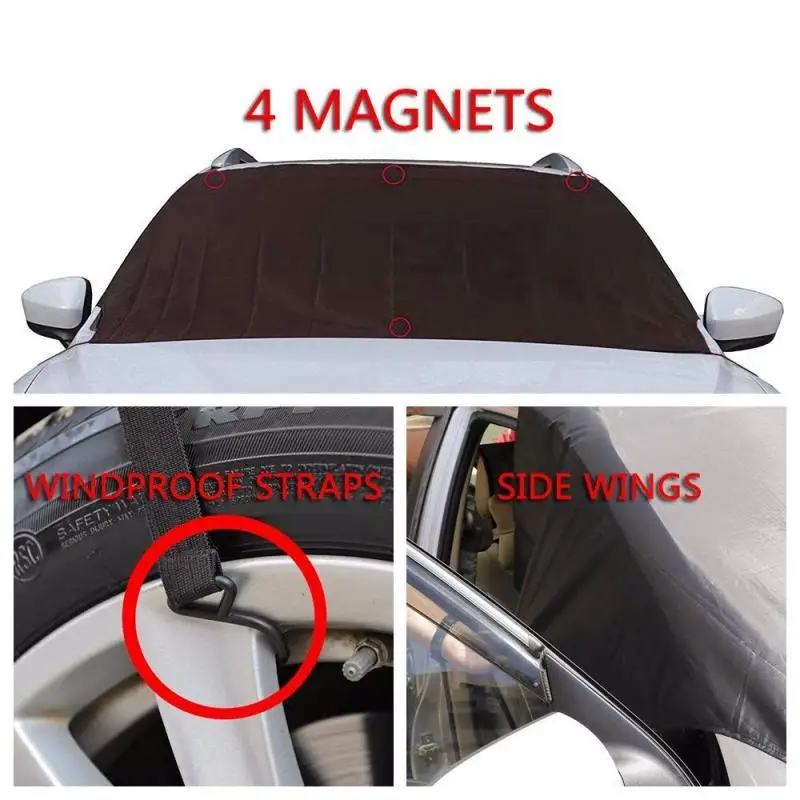 

Car Covers Snow Cover Waterproof Half Car Cover Clothing Antifreeze Snow Shield Snowbreak Snow Block Windshield Clothing