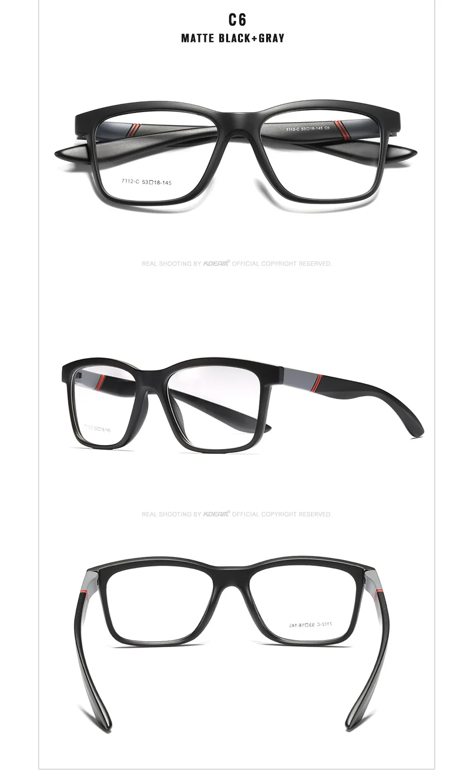 Zerosun TR90 Eyeglasses Frame Men Women Sports Glasses Man Brand Quality Light Spectacles for Prescription Myopia Diopter Lens