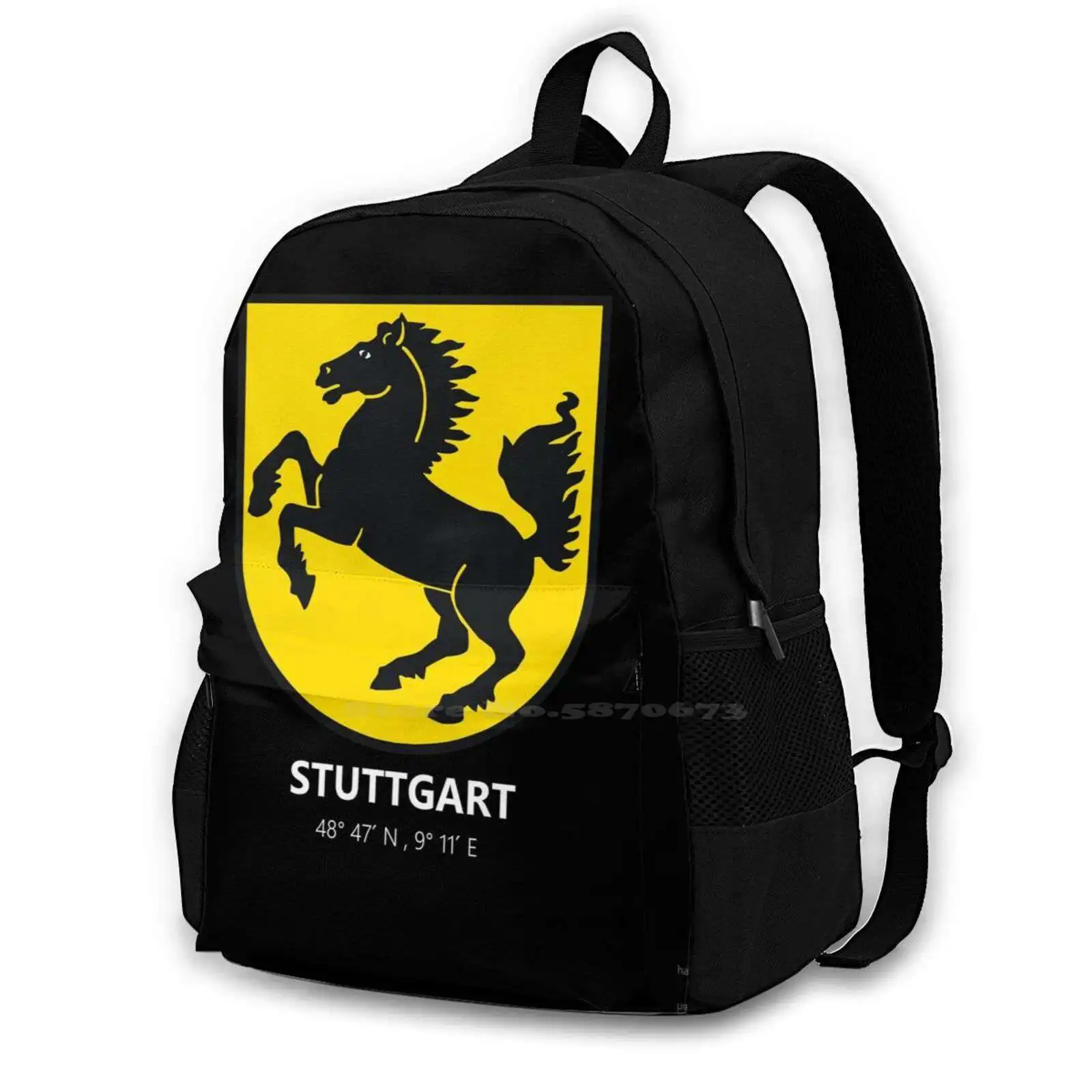 

City Arms With Coordinates School Bags For Teenage Girls Laptop Travel Bags 0711 Vfb Homeland Swabia Swabian