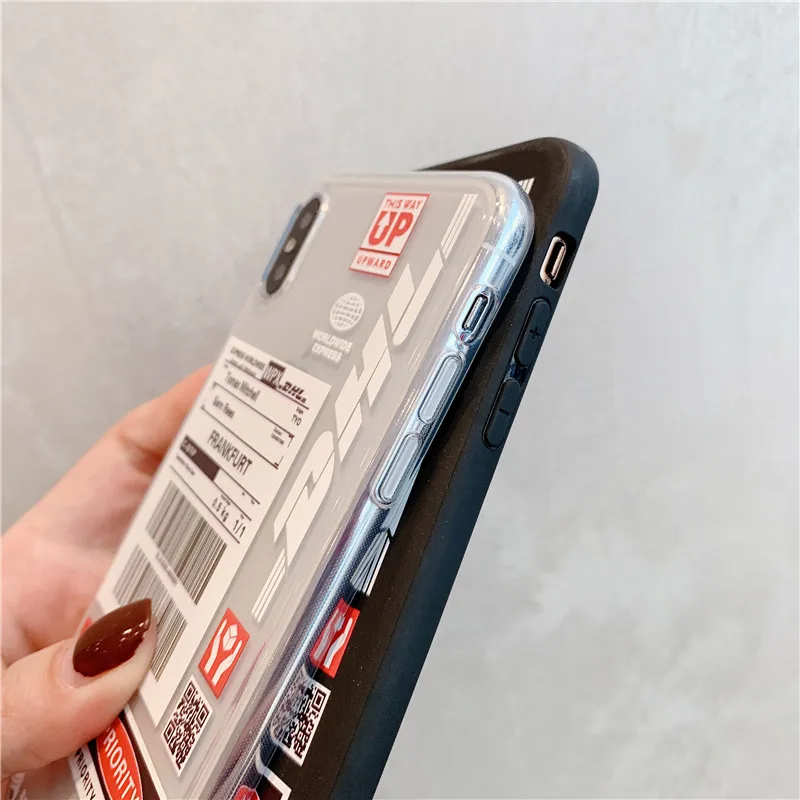 Экспресс пара DHL узор чехол для телефона для iPhone X 11 pro Xs Max Xr 8 7 6 Plus задняя крышка роскошный мягкий силиконовый чехол