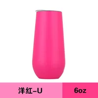 6oz Wine Tumbler Beer Cups Champagne Cola Mug Coffee Milk Stainless Steel Insulated Vacuum Glass Egg Shaped Cup Thermos Gifts 3