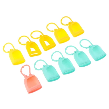 

10Pc 30ml Portable Mini Empty Bottle Traveling Refillable Bottle Silicone Protective Cover Hand Sanitizer Perfume Holder