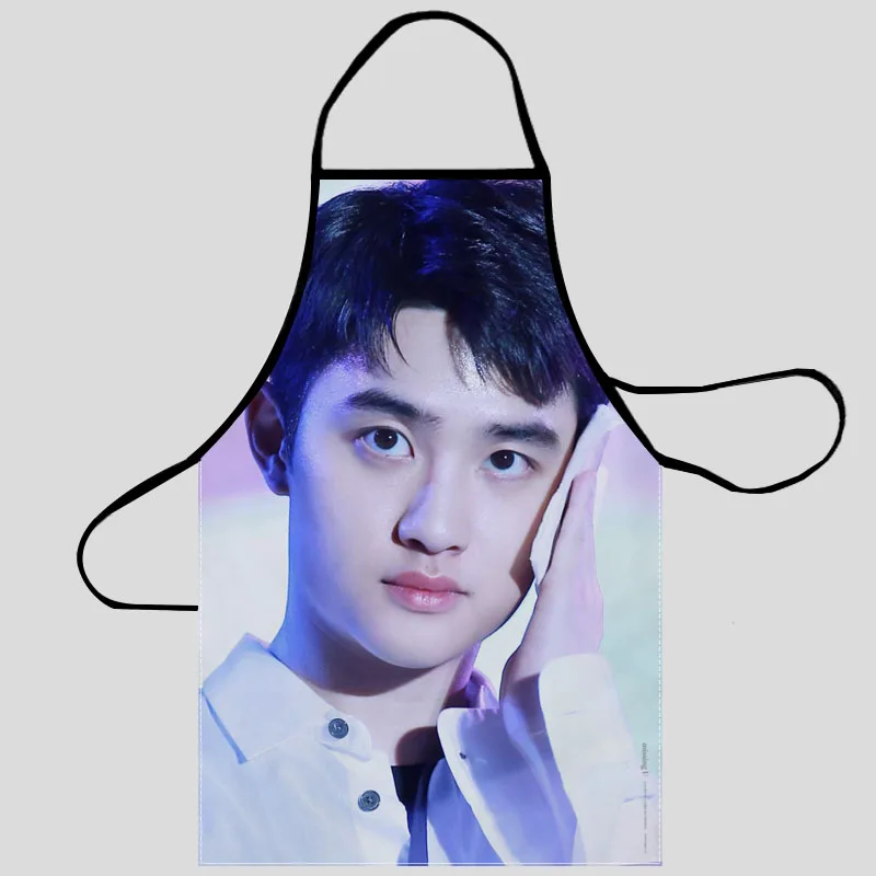 New Exo D.o Apron Kitchen Aprons For Women Oxford Fabric Cleaning