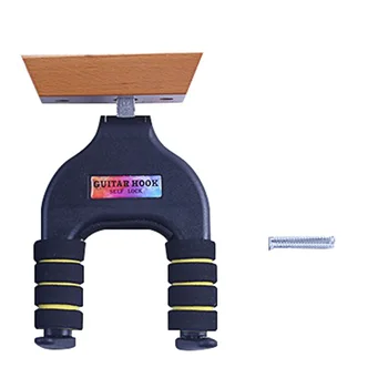 

Automatic Lock Guitar Hanger Wall Mountable Accessories Stand Bass Gravity Rotate Holder Rack Wood Base Support Display Hook