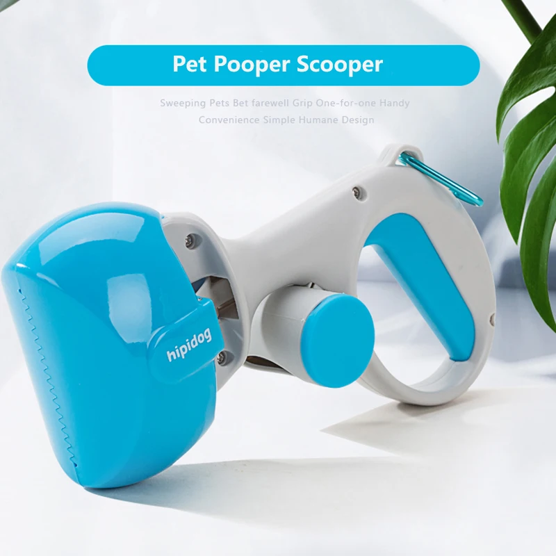 Портативный очиститель мусора с длинной ручкой для домашних питомцев HIPIDOG Pooper 1