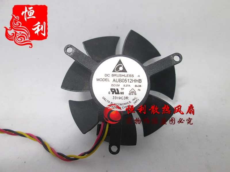 Охлаждающий вентилятор для сервера Detla Electronics AUB0512HHB BJ38 DC 12V 0.27A|square fan|server fandc fan 12v |