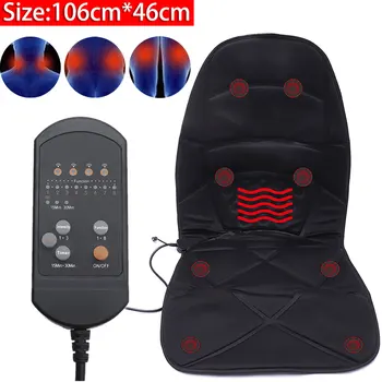 

8 Mode Electric Mulifunction Back Heated Massage Car Seat Home Office Cushion Car Seat Chair Massage Lumbar Back Neck Pad Relax