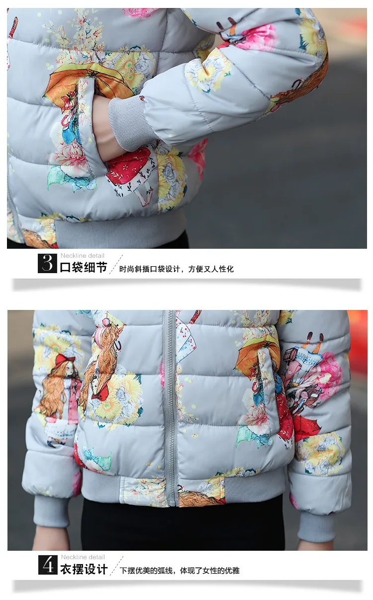 New Style Thin Small Cotton-Padded Jacket Winter Coat off Season Cotton Coat Women's Korean-style Students Cotton-padded Clothes